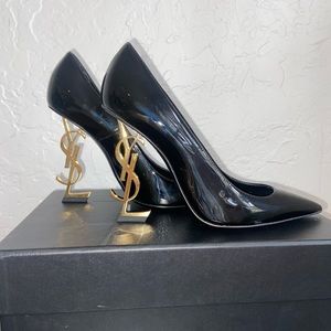 Saint Laurent Opyum Point-Toe Patent Leather Pumps